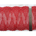 Кружево эластичное  21 см   Красное КЭ-156