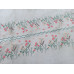 Вышивка на сетке  Светло розовый , луговые цветы  (Правая)  24 см КС-40П