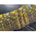  Вышивка на сетке Правая ширина  21 см  Желтые, бирюзовые цветы  КС-43П