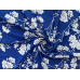Бифлекс принт  Синий  (белые цветы)  П-159