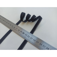 Резинка бельевая ажурная  Лаума 10 мм Черная Р-101