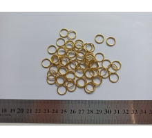 Кольцо металл 10 мм Золото М-18