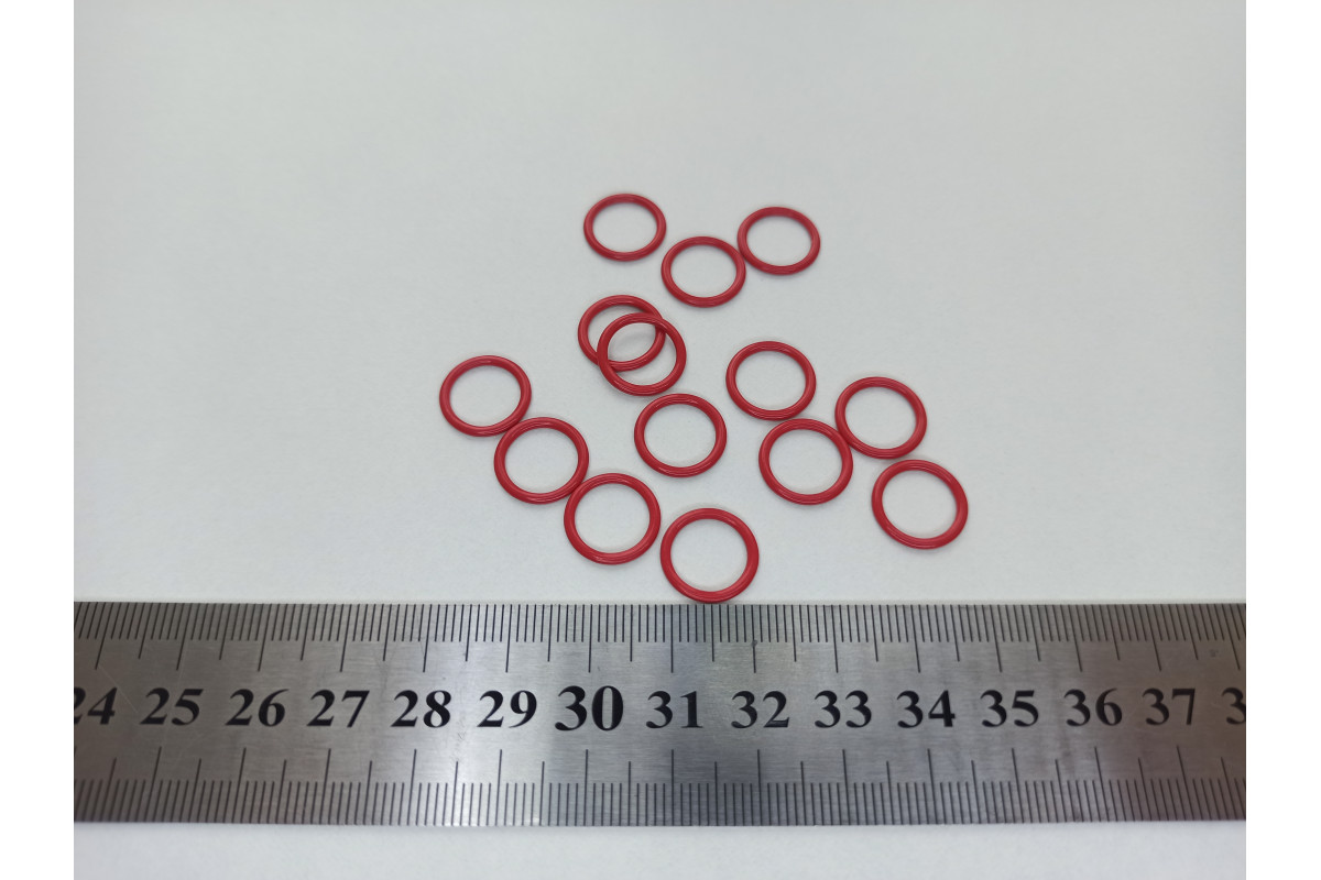 Кольцо металл 10мм Красный М-86
