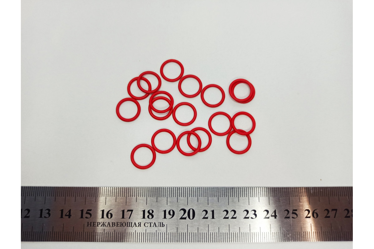 Кольцо металл 10 мм Красный М-59