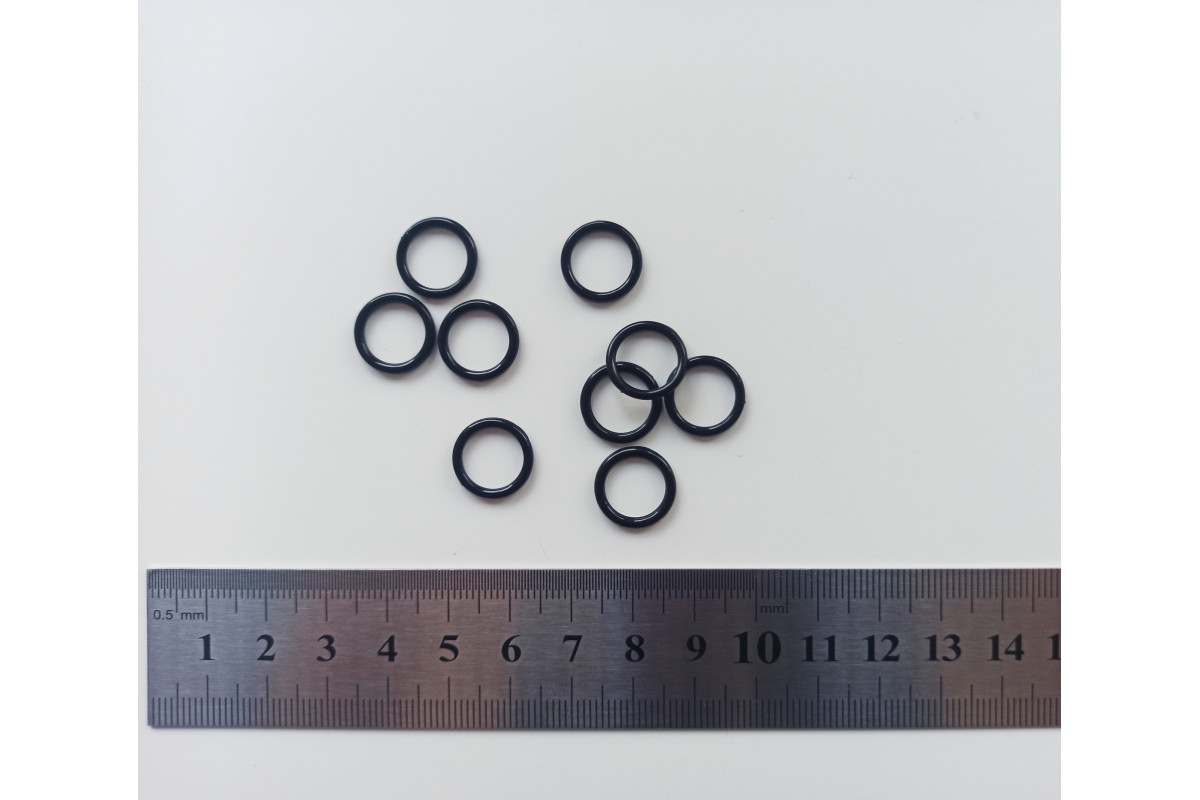Кольцо Пластик 10 мм Черный Пл-4