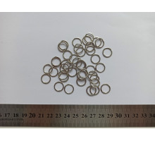 Кольцо металл 10 мм Серебро М-19